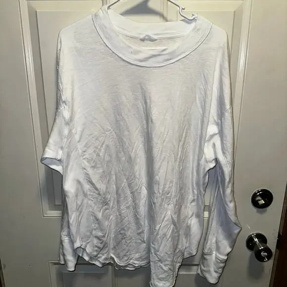 Aerie white cotton oversized long sleeve sz m - Picture 1 of 3